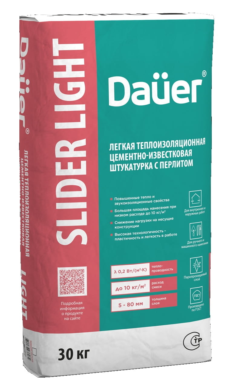 ���������� ��������-����������� ������ Dauer SLIDER FASAD Light, 30 ��