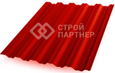 Профнастил НС35 Grand Line (GL35), Pural, красный (RR 29) 0,5 мм