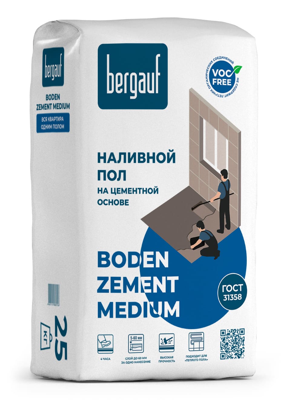   Bergauf Boden Zement Medium, 25 