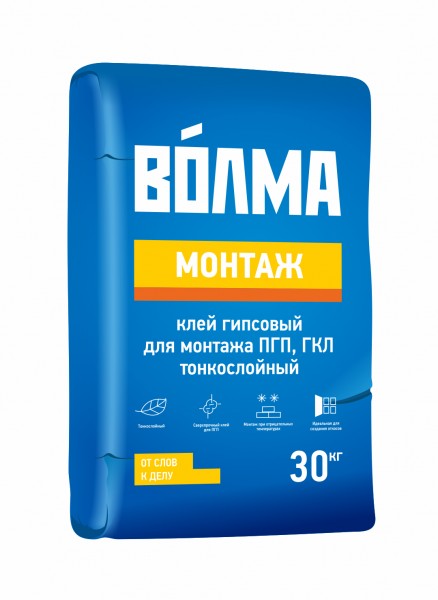 Сухая монтажная смесь «ВОЛМА–Монтаж» 30 кг