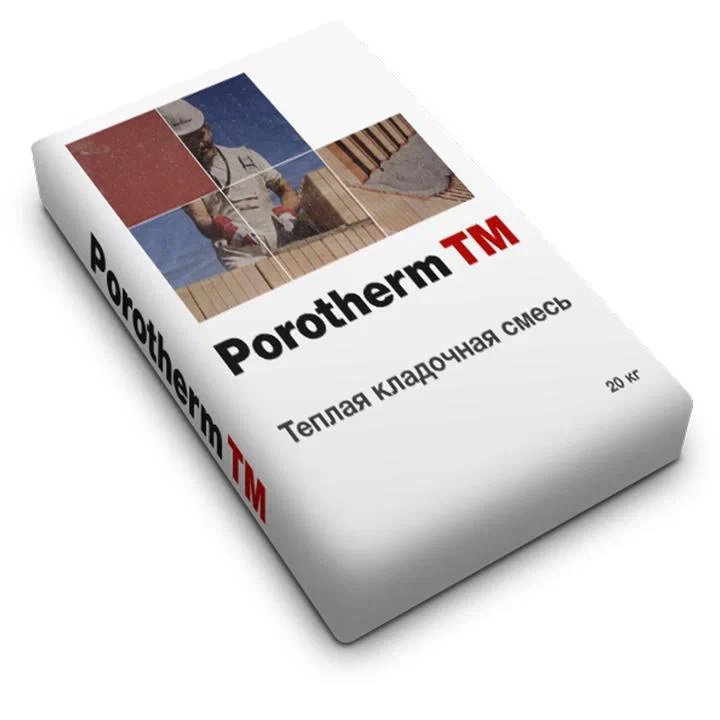 Теплая кладочная смесь Porotherm TM, 20 кг
