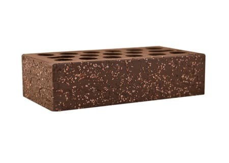 Кирпич облицовочный пустотелый Керма Премиум Гранит 1НФ М200 (накатка "кора" + посыпка "орех")