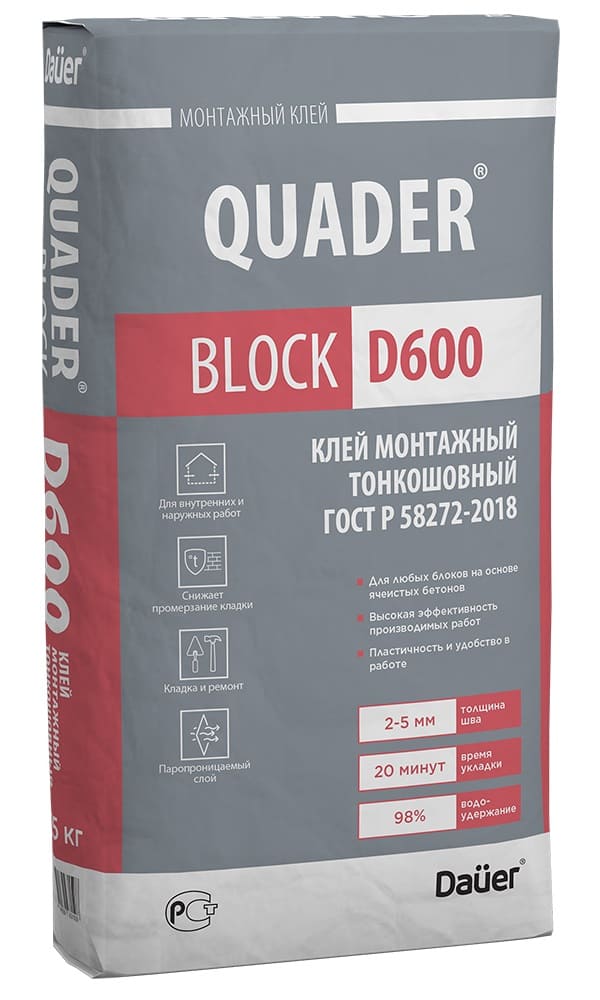    Dauer QUADER BLOCK D600, 25 