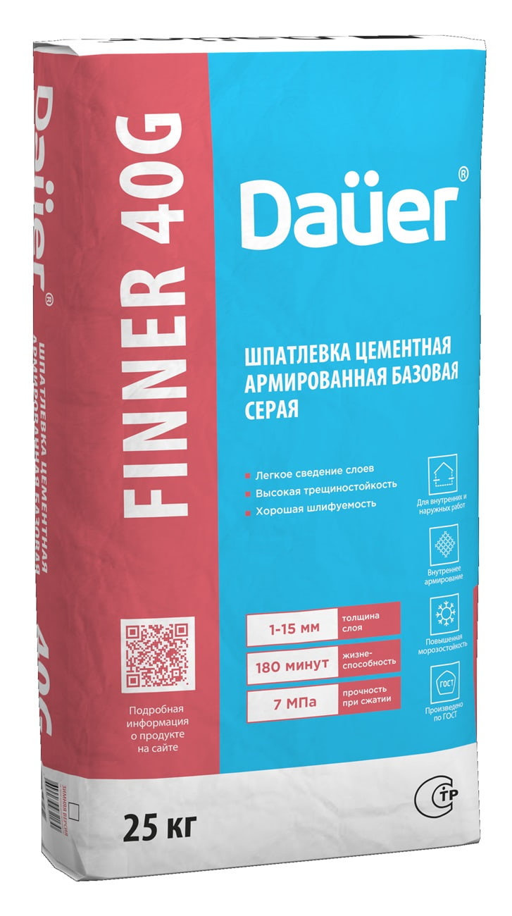 ��������� Dauer FINNER 40G ��������� ������������ ������� �����, 25 ��