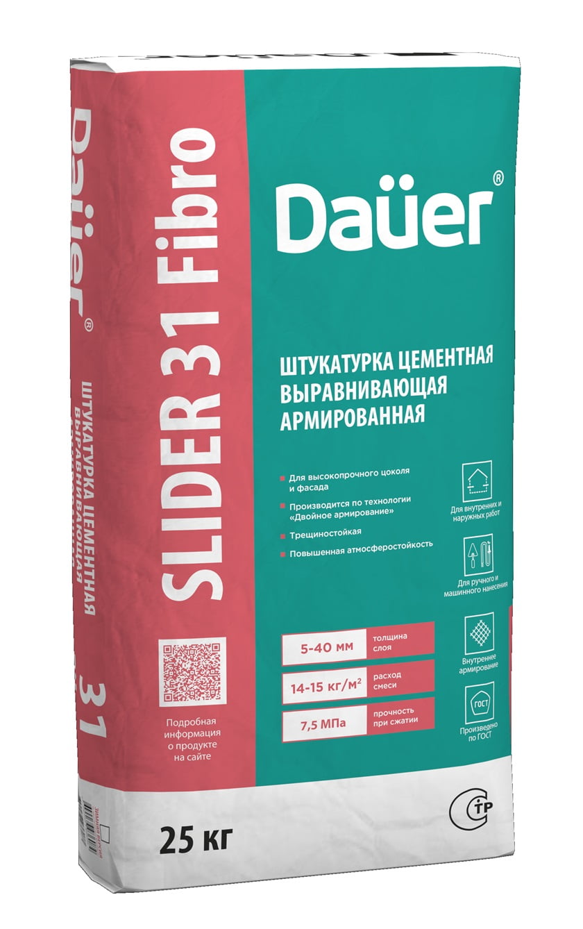 ���������� ��������� ������������� ������������ Dauer SLIDER FASAD 31 Fibro, 25 ��