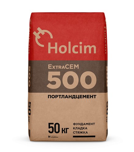 Цемент М500 Holcim 50кг ЦЕМ II/A-K(Ш-И) 42.5Н