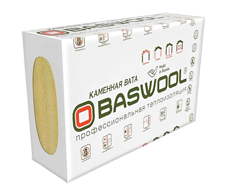 ����� �������������� BASWOOL ���� ����� 80 1200�600�100 ��, 80 ��/�3, 3 ��/����