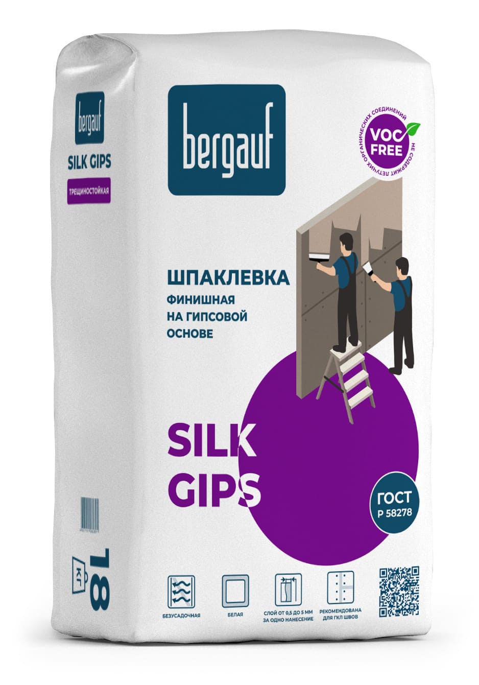 �������� ��������� �� �������� ������ Bergauf Silk Gips, 18 ��