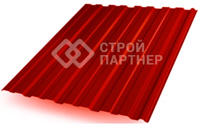 Профнастил С10 Grand Line (GL10), Pural, красный (RR 29) 0,5 мм