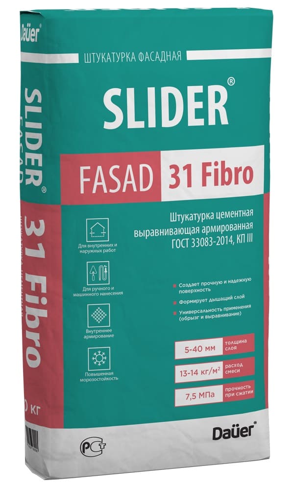     Dauer SLIDER FASAD 31 Fibro, 40 