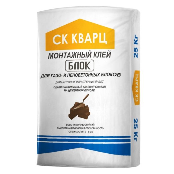 Монтажный клей БЛОК ГОСТ СК Кварц, 25 кг